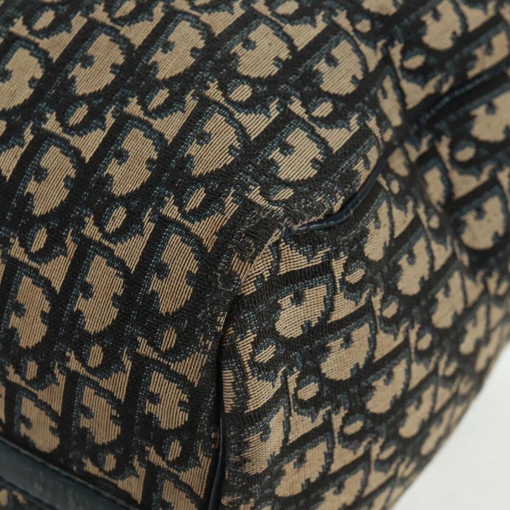 Christian Dior Trotter Canvas Boston Bag Navy Silver Auth 161273 - Picture 16 of 16